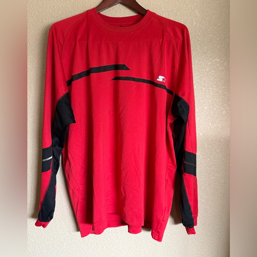 Under Armour & Starter Red Shirts (both)
